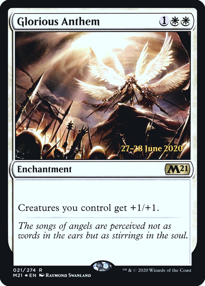 Glorious Anthem (PRE-021) - Core Set 2021 Promos Foil