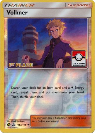 Volkner - 135a/156 (League Challenge) [1st Place] - League & Championship Cards Reverse Holofoil