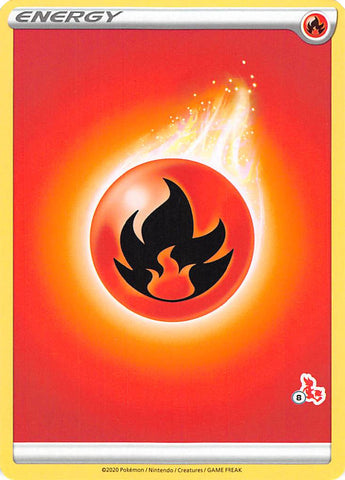 Fire Energy (#8 Cinderace Stamped) - Battle Academy 2022