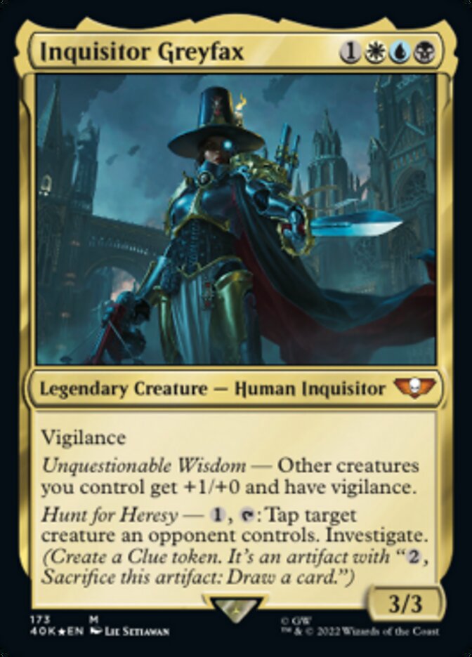 Inquisitor Greyfax (40K-173) - Warhammer 40,000 Commander Foil