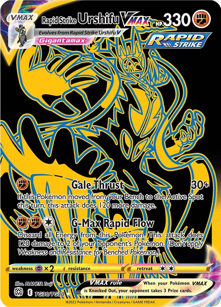 Rapid Strike Urshifu VMAX (Secret) TG30/30 - SWSH09 Brilliant Stars Trainer Gallery Holofoil