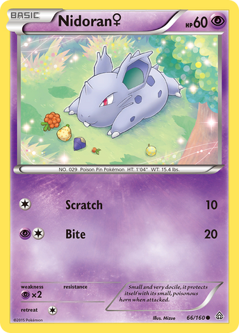 Nidoran (F) 66/160 - XY  Primal Clash