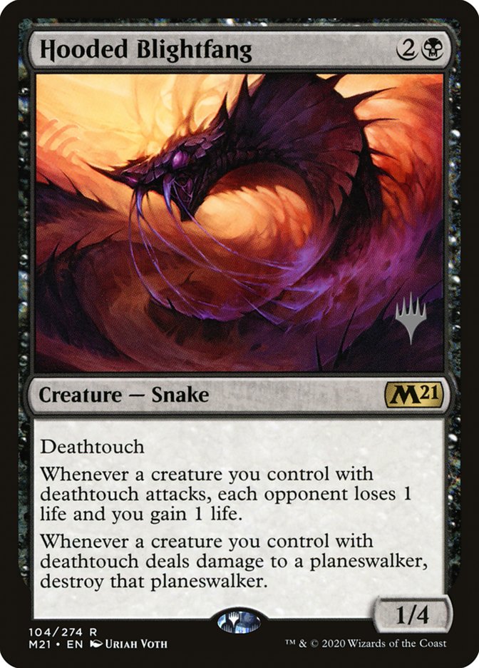 Hooded Blightfang (PPM21-104) - Core Set 2021 Promos