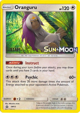 Oranguru - SM13 (Prerelease) [Staff] - SM Promos Holofoil