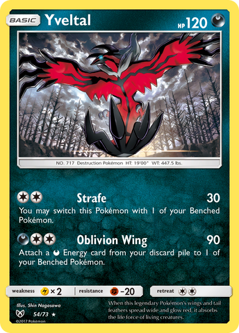 Yveltal 54/73 - Shining Legends Holofoil