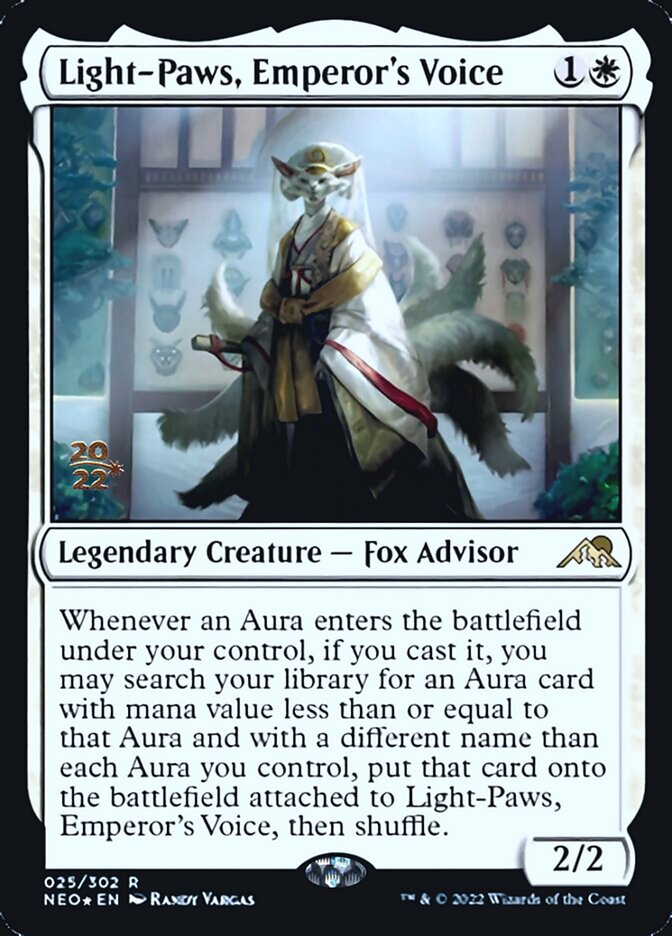 Light-Paws, Emperor's Voice (PRE-025) - Kamigawa: Neon Dynasty Promos Foil