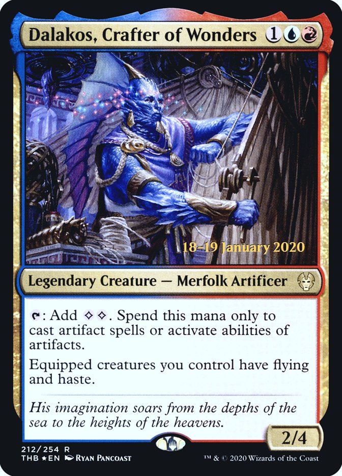 Dalakos, Crafter of Wonders (PRE-212) - Theros Beyond Death Promos Foil