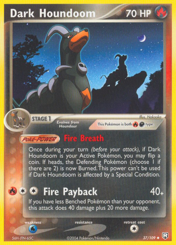 Dark Houndoom - 037/109 37/109 - Team Rocket Returns