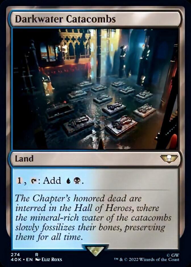 Darkwater Catacombs (Surge Foil) (40K-274) - Warhammer 40,000 Commander Foil