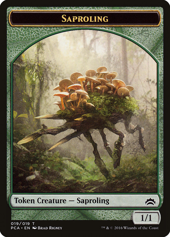 Angel // Saproling Double-Sided Token (PCA-5 // 19) - Planechase Anthology Tokens