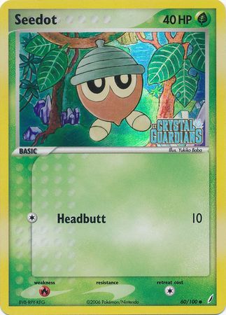 Seedot 60/100 - Crystal Guardians Reverse Holofoil