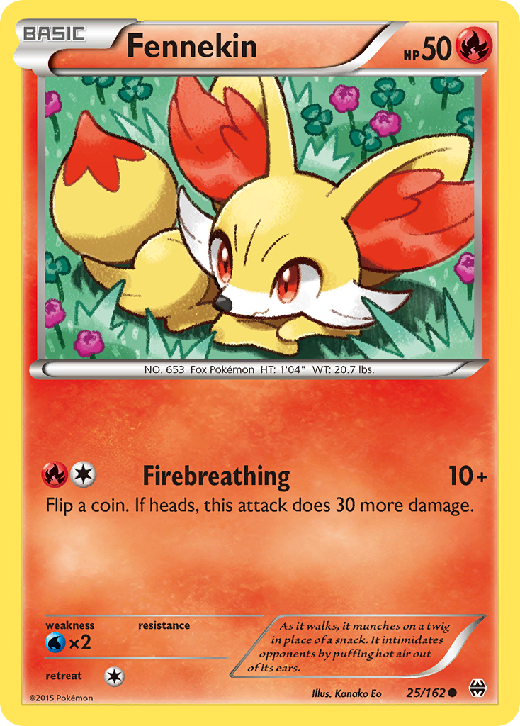 Fennekin 25/162 - XY  BREAKthrough