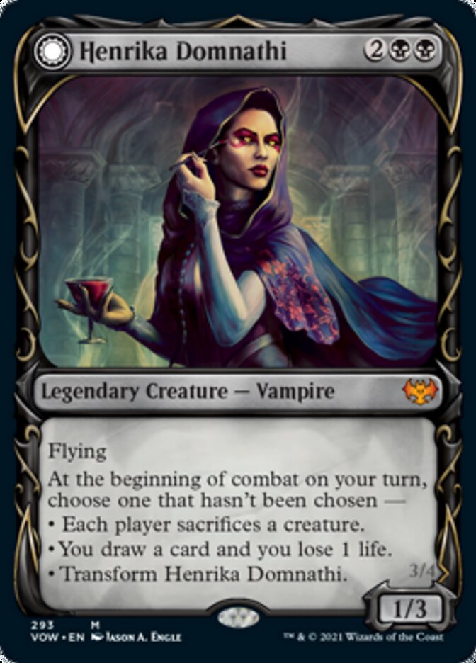 Henrika Domnathi (Showcase) (VOW-293) - Innistrad: Crimson Vow: (Showcase, Double Faced Transform)
