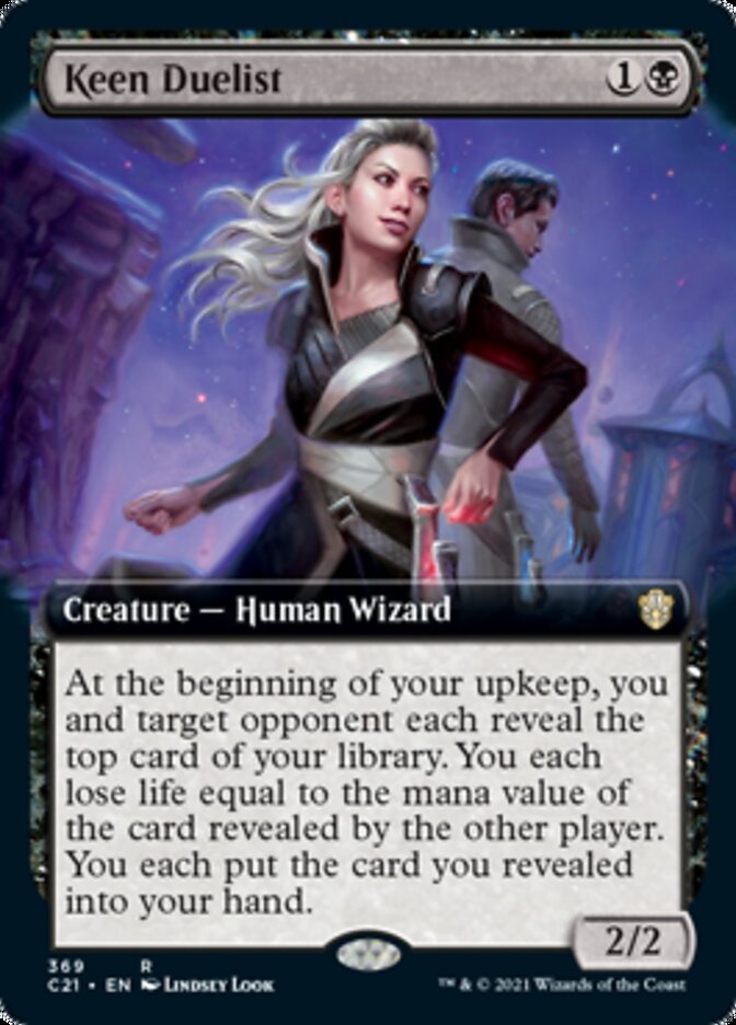 Keen Duelist (Extended Art) (C21-369) - Commander 2021: (Extended Art)