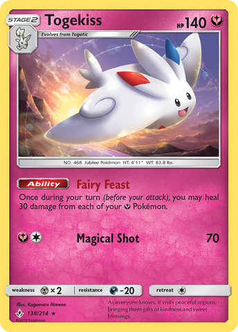 Togekiss 138/214 - SM  Unbroken Bonds Holofoil