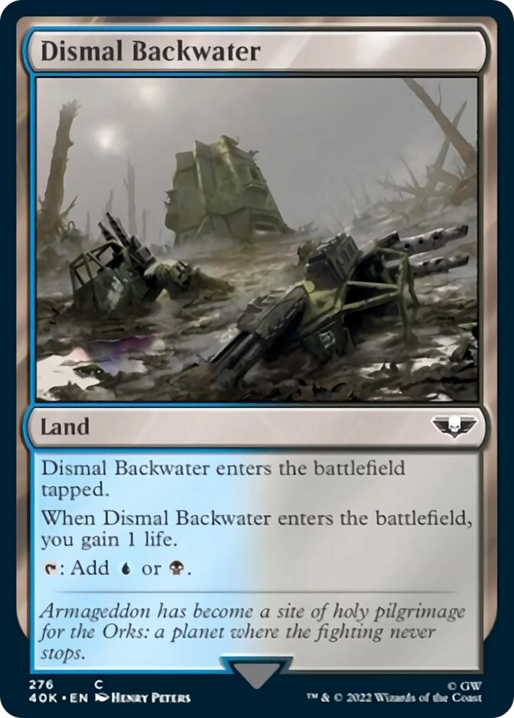 Dismal Backwater (Surge Foil) (40K-276) - Warhammer 40,000 Commander Foil
