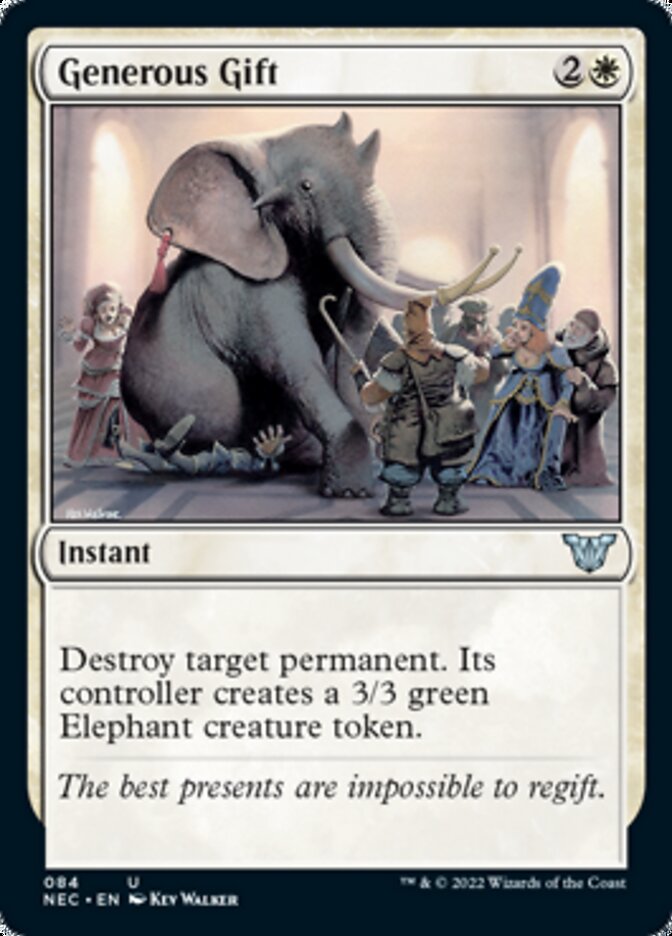 Generous Gift (NEC-084) - Neon Dynasty Commander
