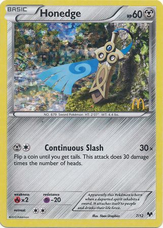 Honedge - 7/12/12 - McDonalds Promos 2014 Holofoil