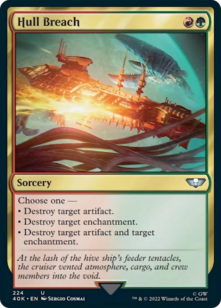 Hull Breach (Surge Foil) (40K-224) - Warhammer 40,000 Commander Foil