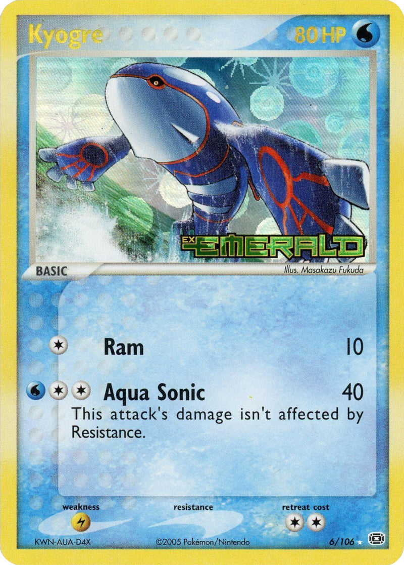Kyogre - 006/106/106 - Emerald Reverse Holofoil