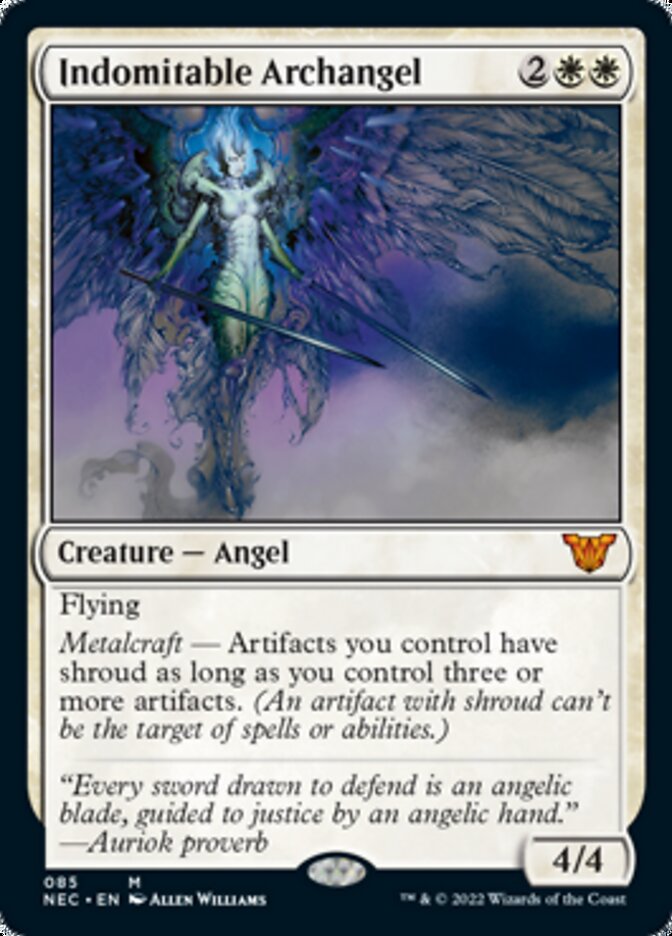 Indomitable Archangel (NEC-085) - Neon Dynasty Commander