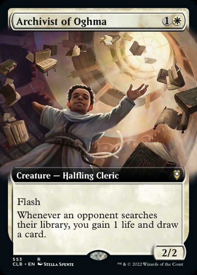 Archivist of Oghma (Extended Art) (CLB-553) - Commander Legends: Battle for Baldur's Gate: (Extended Art)