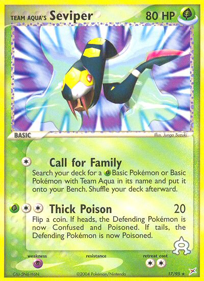Team Aqua's Seviper/95 - Team Magma vs Team Aqua