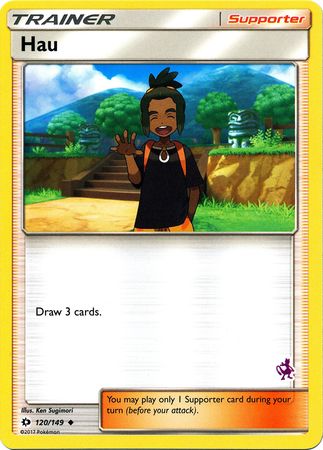 Hau - 120/149 (Mewtwo Stamped) - Battle Academy