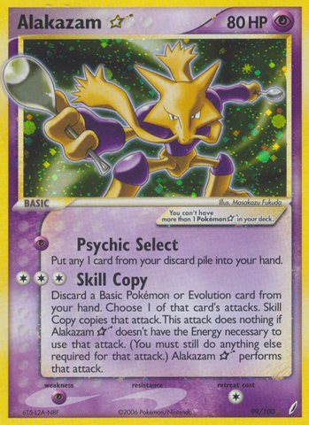 Alakazam Star/100 - Crystal Guardians Holofoil
