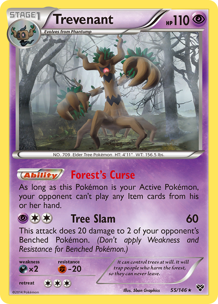 Trevenant 55/146 - XY Base Set Holofoil