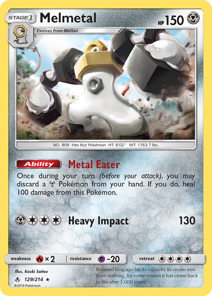 Melmetal/214 - SM  Unbroken Bonds Holofoil