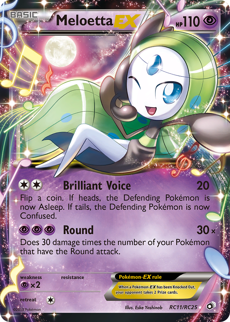 Meloetta EX RC11/113 - Legendary Treasures Radiant Collection Holofoil