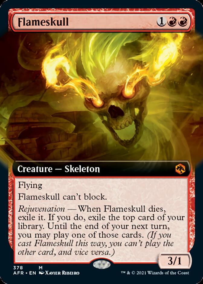 Flameskull (Extended Art) (AFR-378) - Adventures in the Forgotten Realms: (Extended Art)