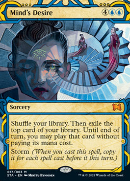 Mind's Desire (Foil Etched) (STA-017) - Strixhaven Mystical Archive (Borderless) Foil