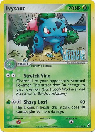 Ivysaur - 035/100/100 - Crystal Guardians Reverse Holofoil