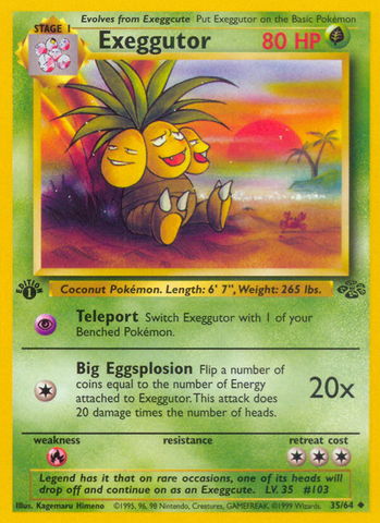 Exeggutor 35/64 - Jungle 1st Edition