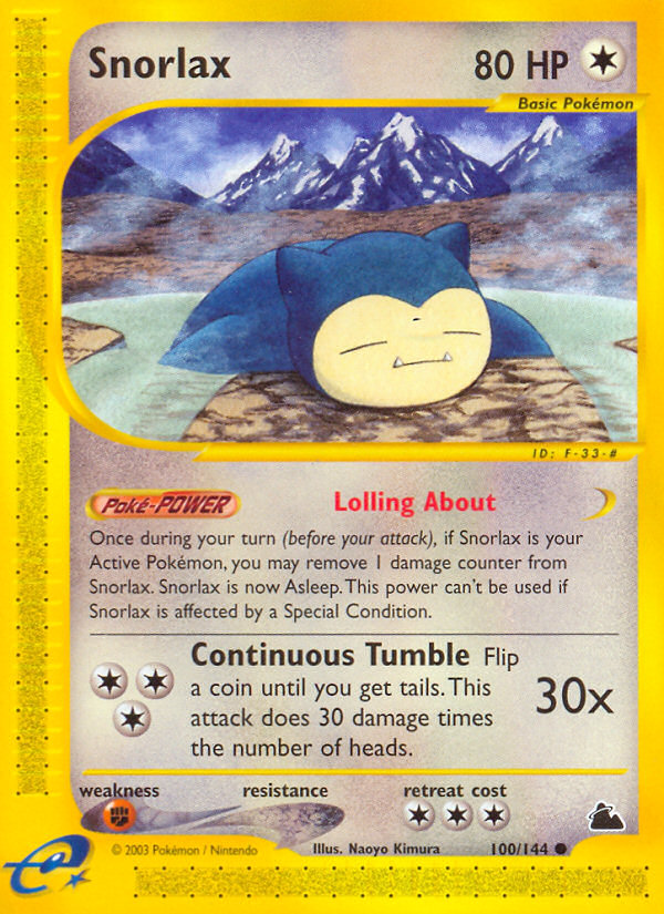 Snorlax - 100/144 Skyridge - Common