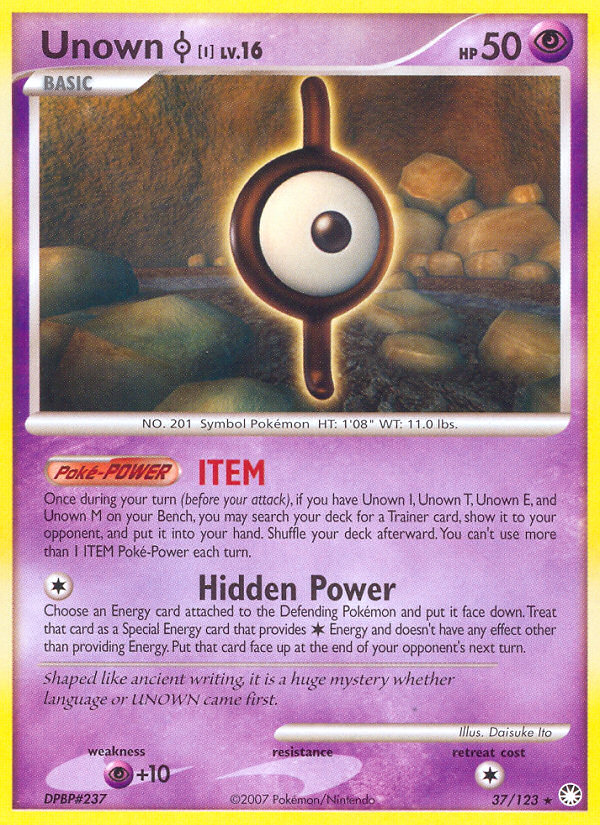 Unown [I]/123 - Mysterious Treasures