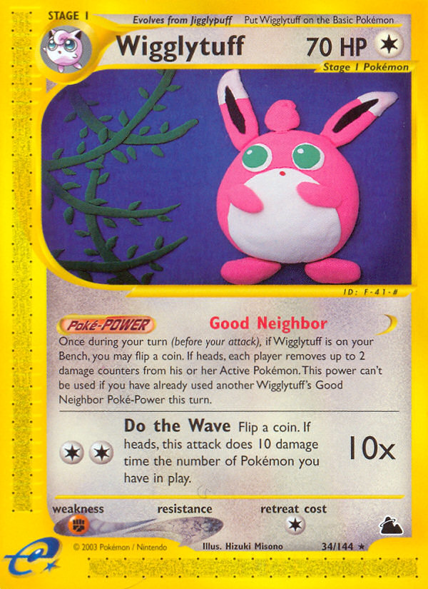 Wigglytuff - 34/144 Skyridge - Rare