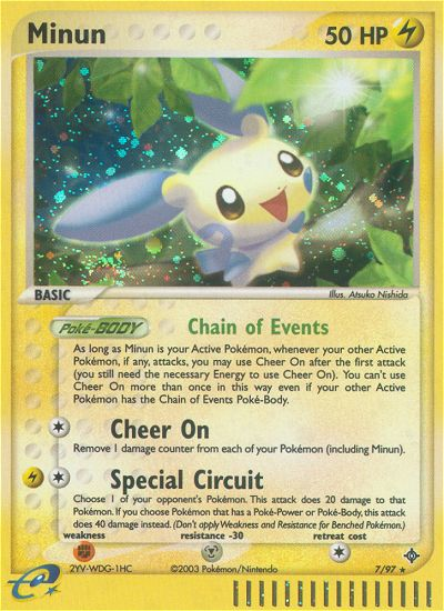Minun/97 - Dragon Holofoil