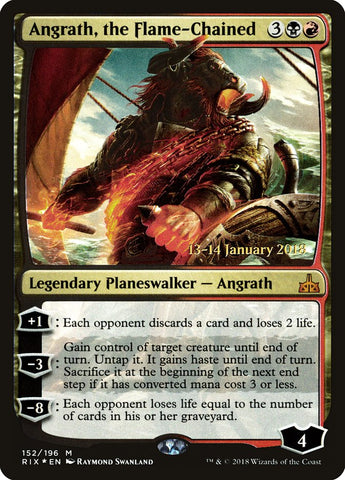 Angrath, the Flame-Chained (PRE-152) - Rivals of Ixalan Promos Foil