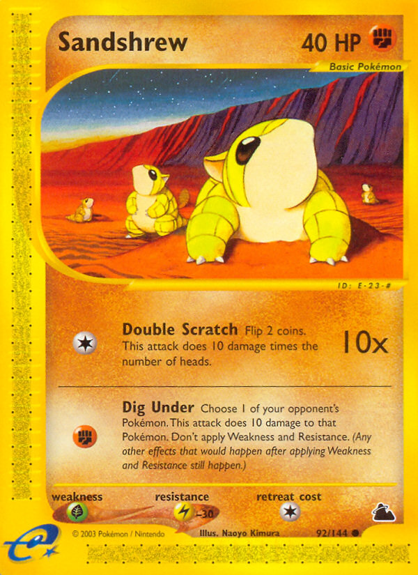 Sandshrew - 92/144 Skyridge - Common