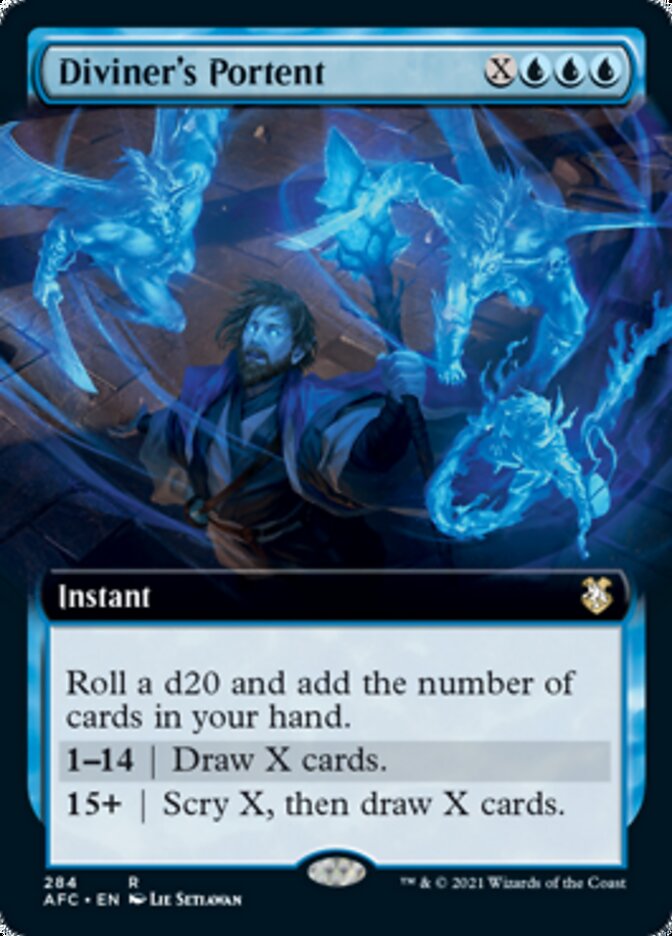 Diviner's Portent (Extended Art) (AFC-284) - Forgotten Realms Commander: (Extended Art)
