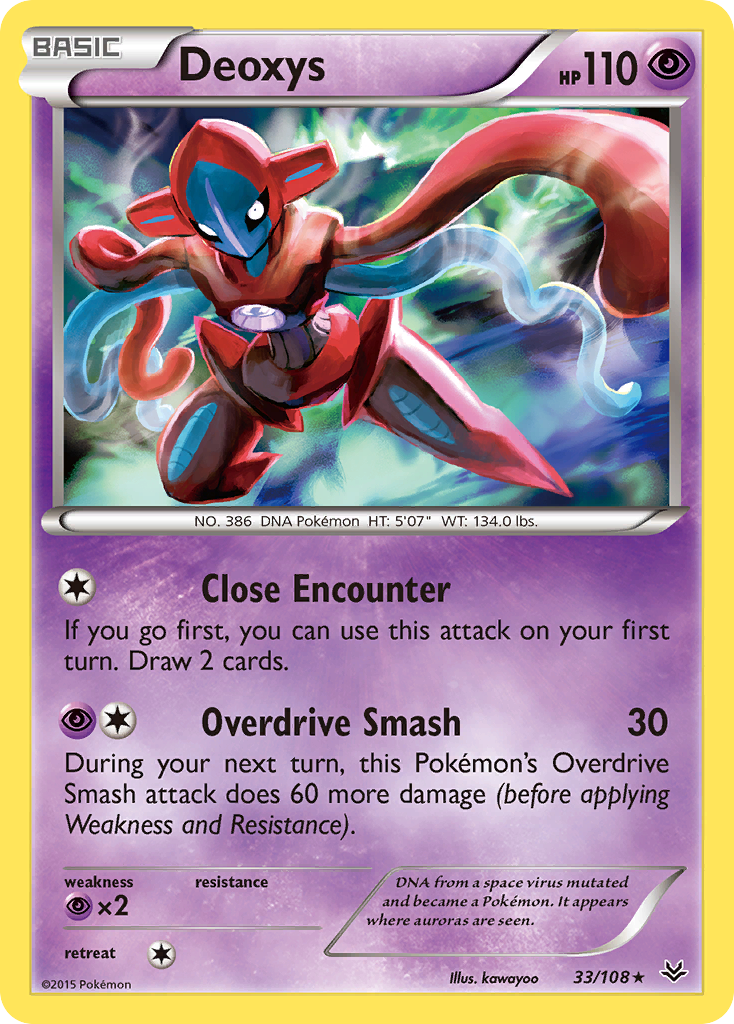 Deoxys 33/108 - XY  Roaring Skies Holofoil