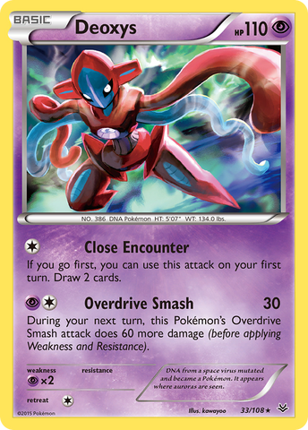 Deoxys 33/108 - XY  Roaring Skies Holofoil