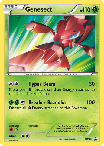 Genesect - BW99 BW99/101 - Black and White Promos Holofoil