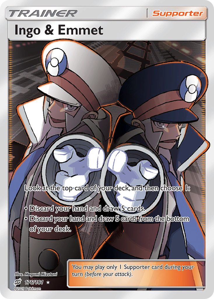 Ingo & Emmet (Full Art)/181 - SM  Team Up Holofoil