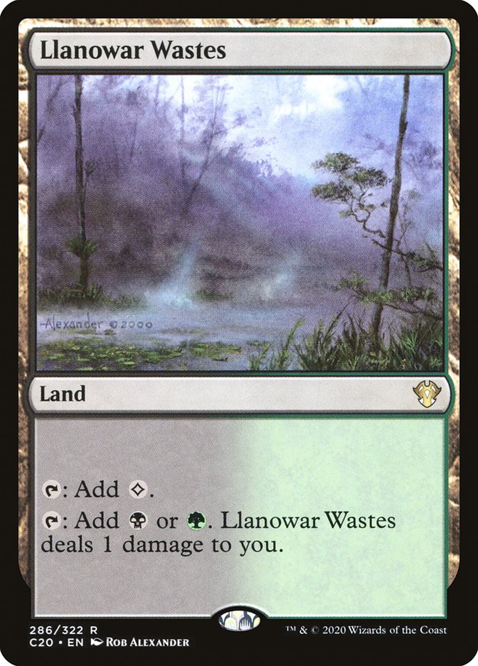 Llanowar Wastes (C20-286) - Commander 2020