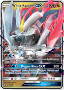 White Kyurem GX/70 - Dragon Majesty Holofoil