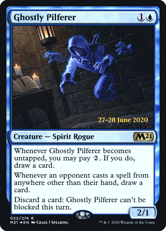 Ghostly Pilferer (PRE-052) - Core Set 2021 Promos Foil